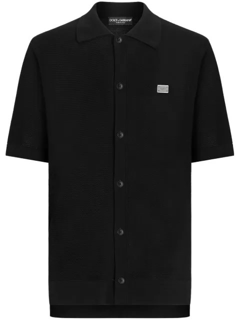 Dolce & Gabbana camisa con placa del logo