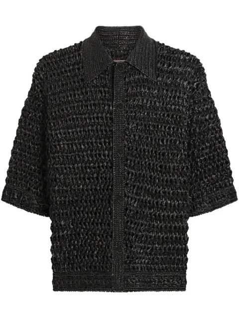 Dolce & Gabbana open-knit shirt