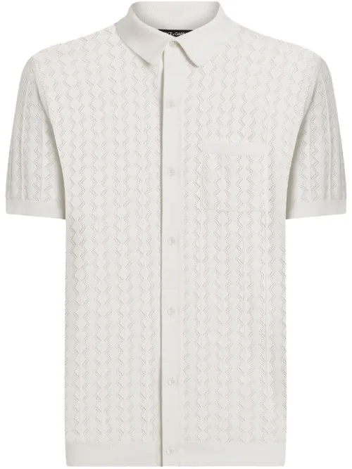 Chemise ajourée en coton - Dolce & Gabbana - Modalova