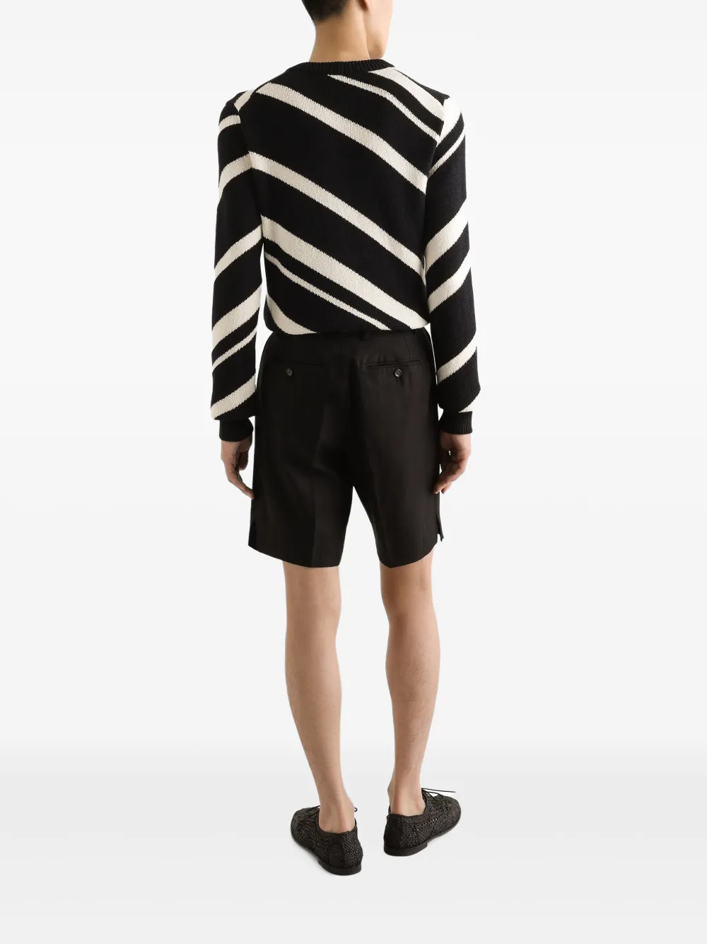 Dolce & Gabbana Intarsia vest Zwart