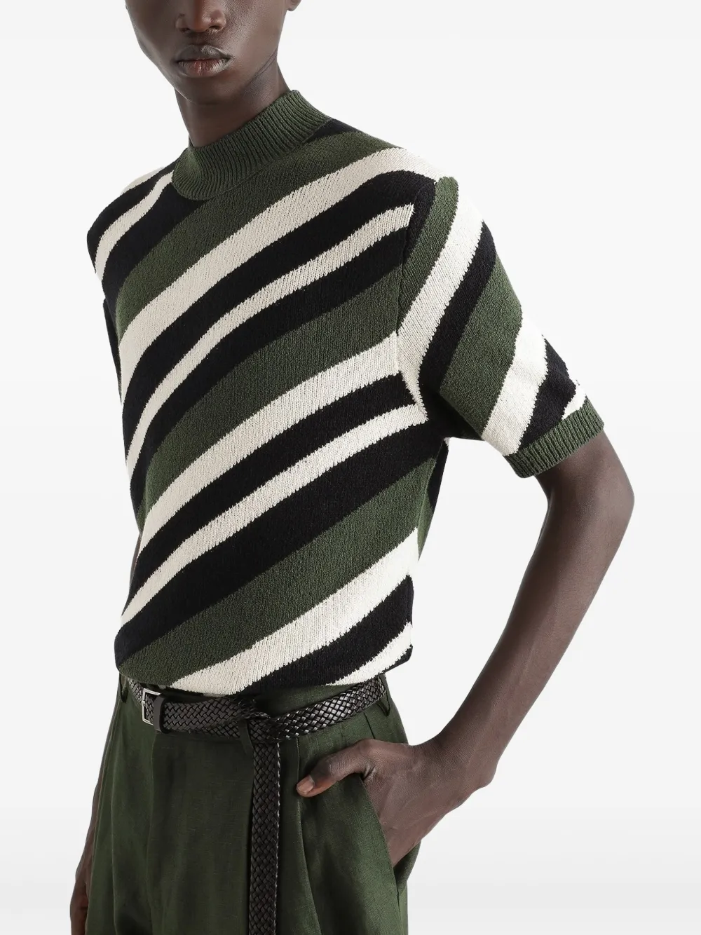 Dolce & Gabbana Gestreept T-shirt Groen
