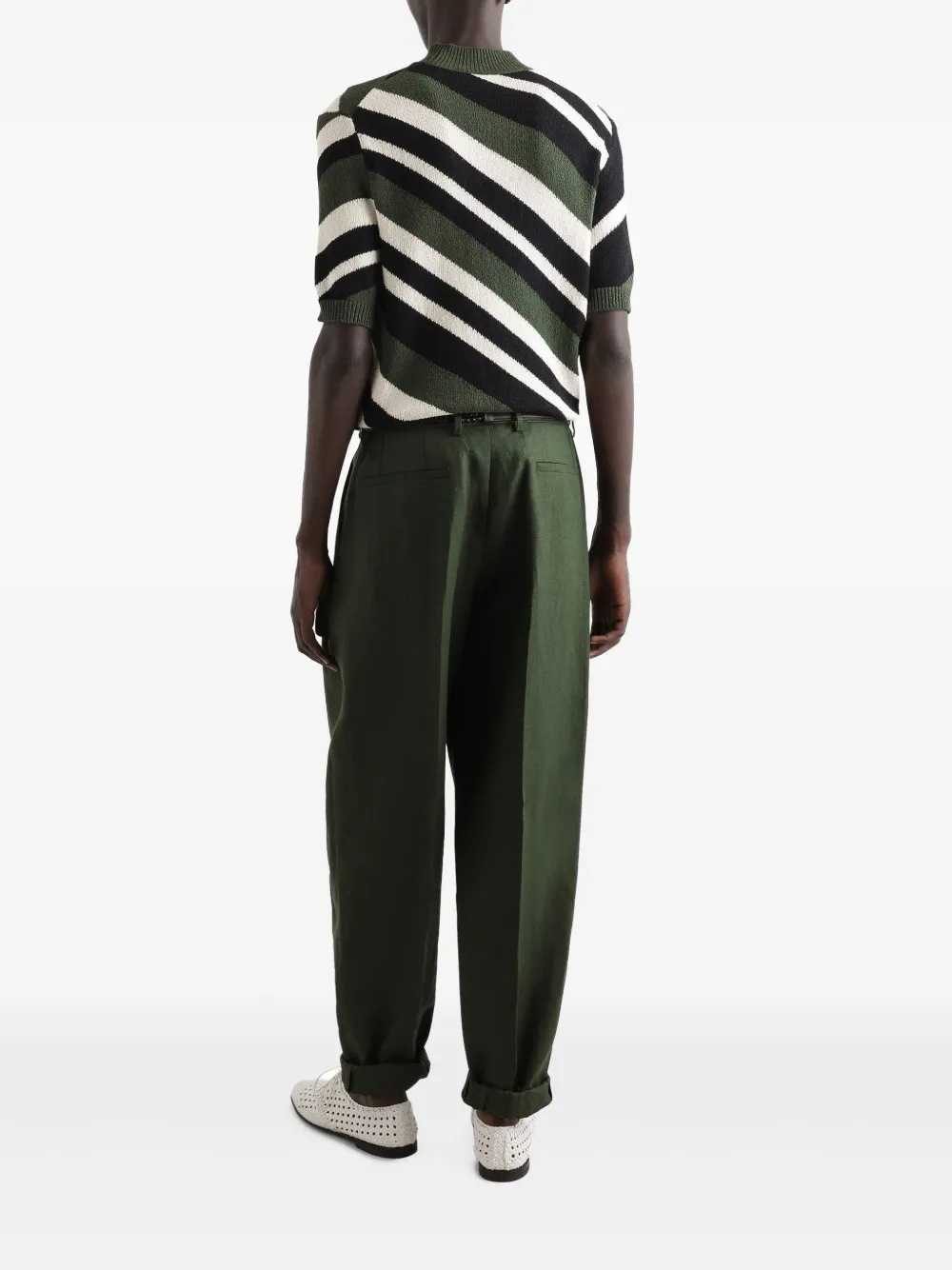 Dolce & Gabbana Gestreept T-shirt Groen