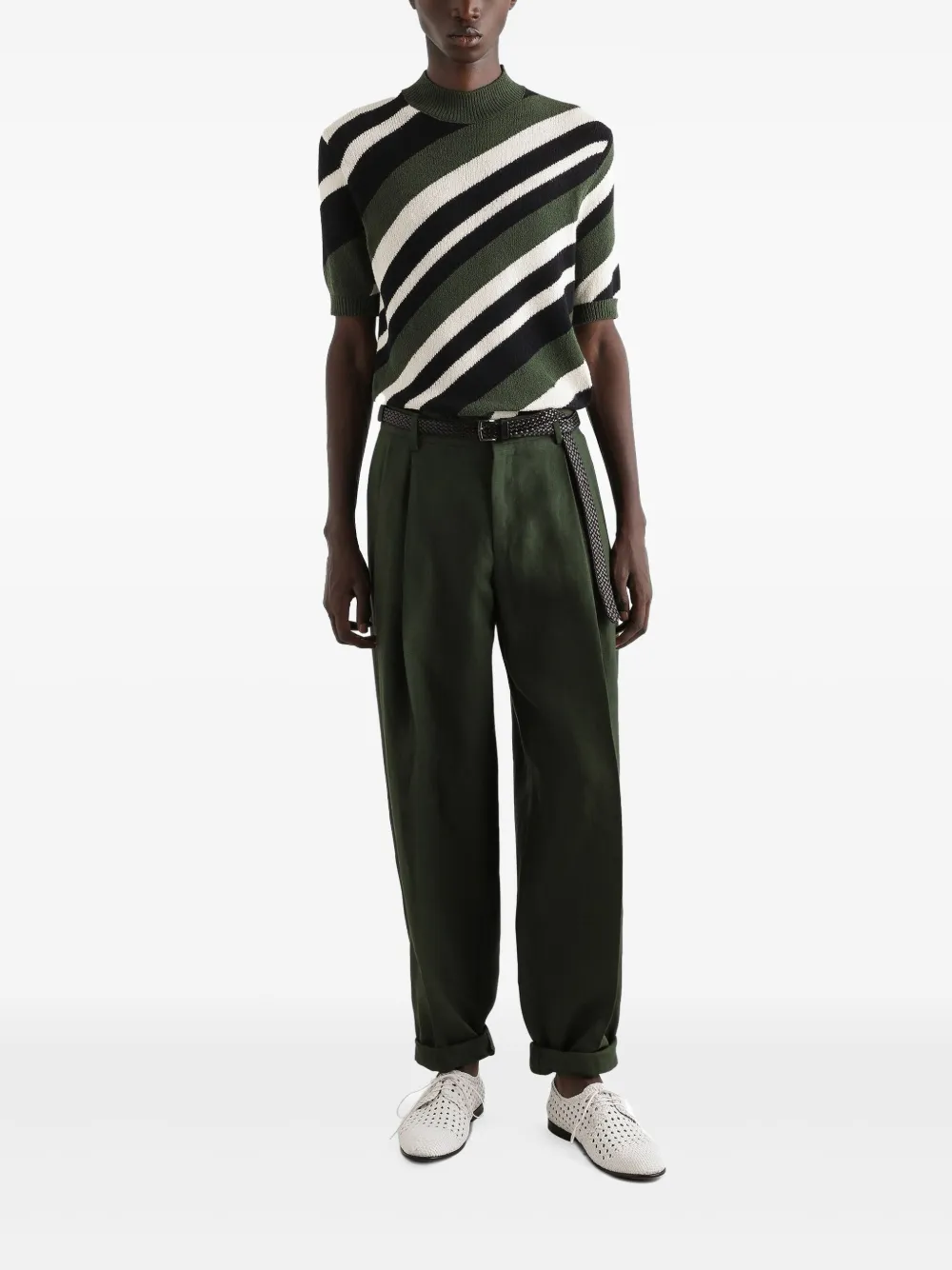 Dolce & Gabbana striped T-shirt - Groen