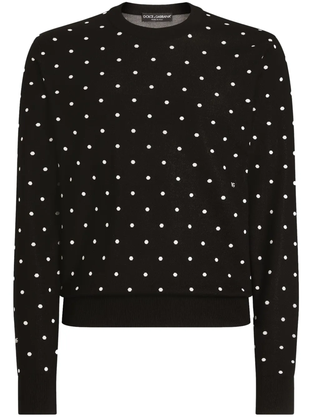 Dolce & Gabbana ポルカドット セーター - ブラック Dolce & Gabbana ポルカドット セーター - ブラック