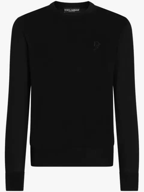 Dolce & Gabbana logo-embroidered sweater