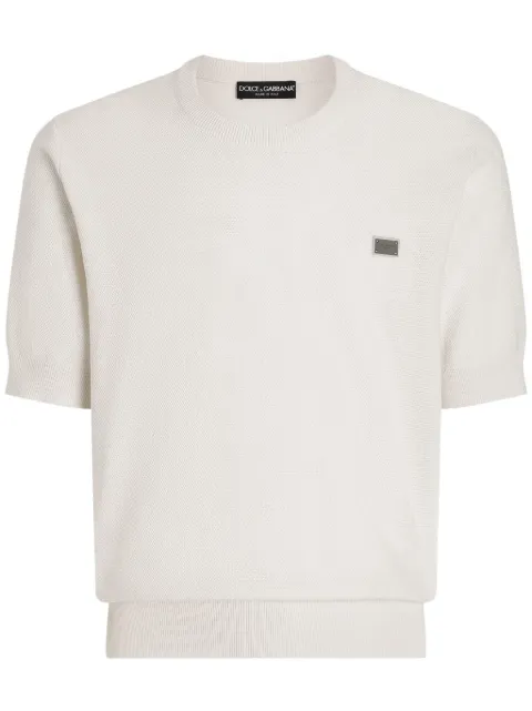 Dolce & Gabbana playera con placa del logo