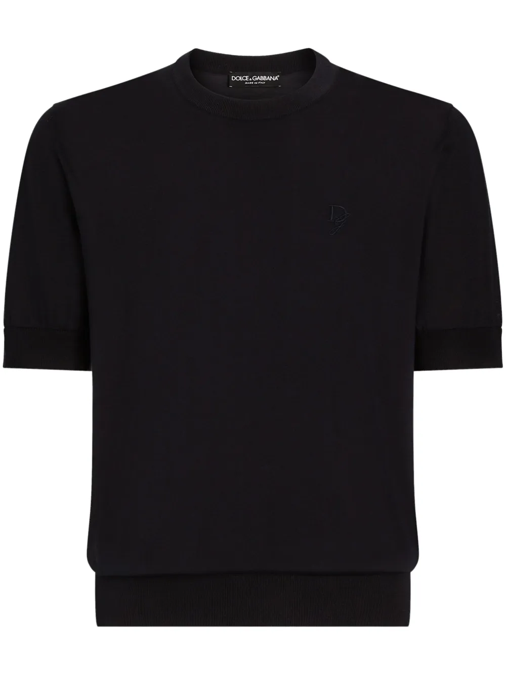 logo-embroidered T-shirt