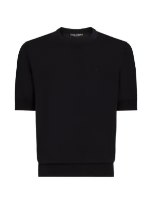 Prada logo-patch Cotton T-shirt | Black | FARFETCH ZA