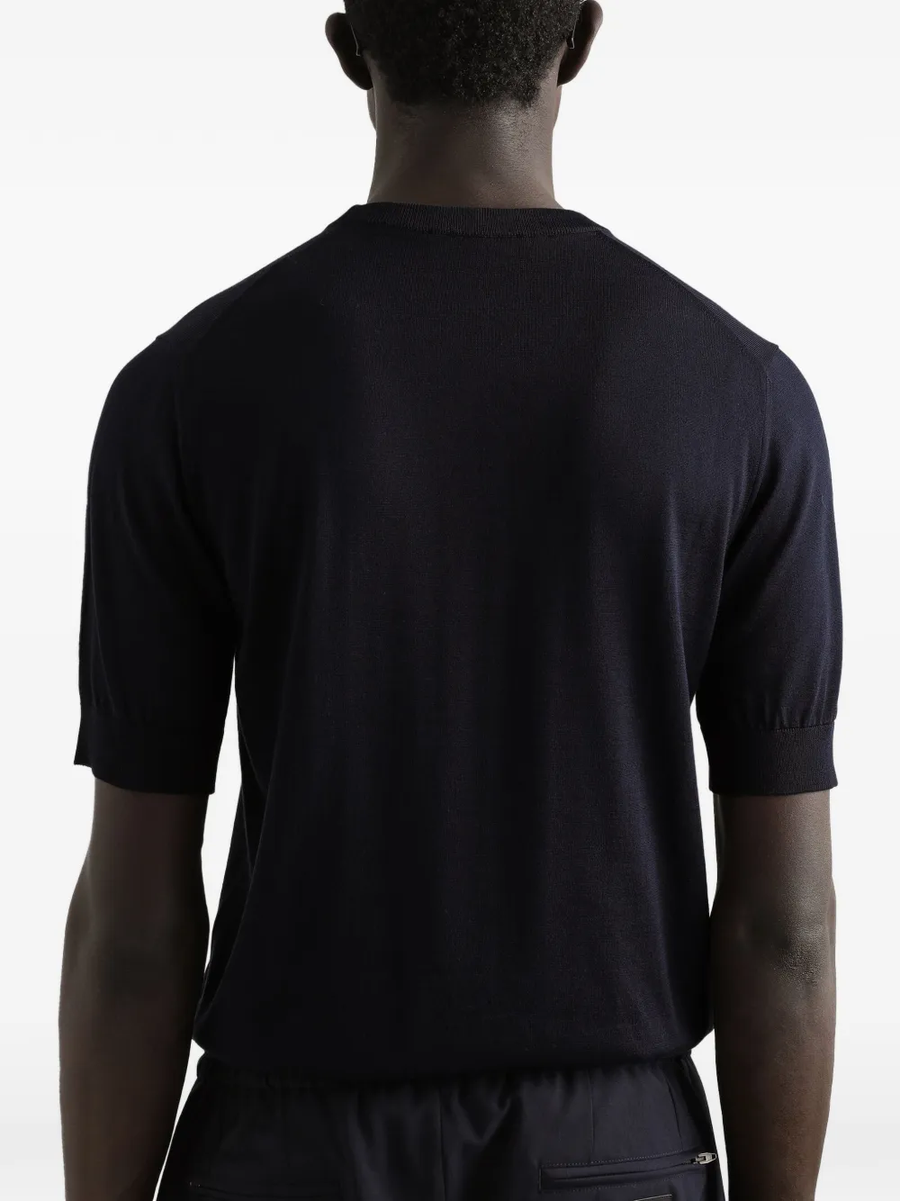 Dolce & Gabbana T-shirt met geborduurd logo Blauw