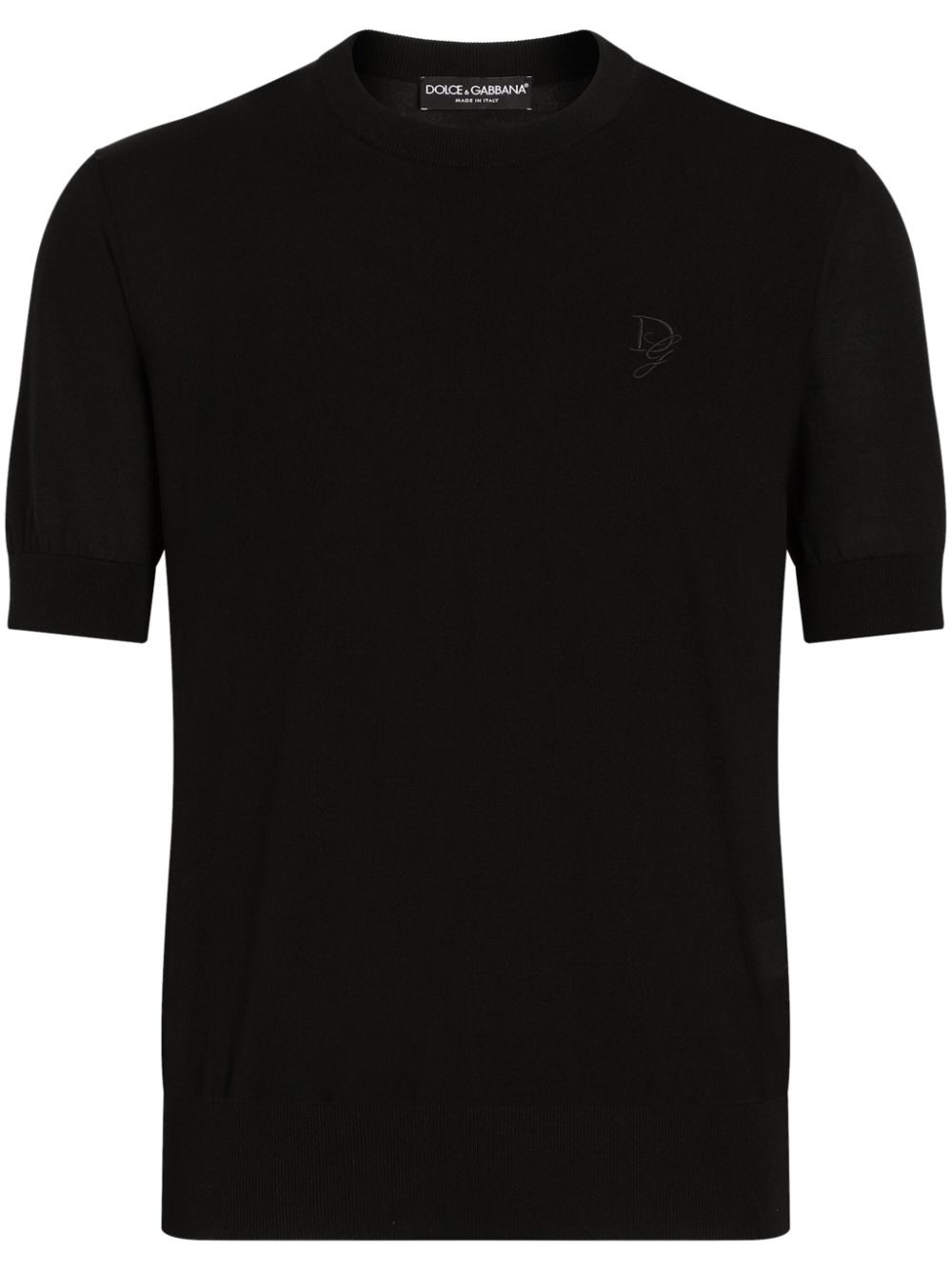 logo-embroidered T-shirt