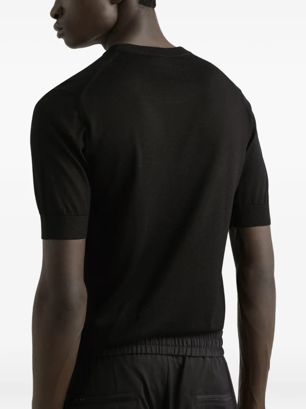 Dolce & Gabbana T-shirt met geborduurd logo N0000 BLACK