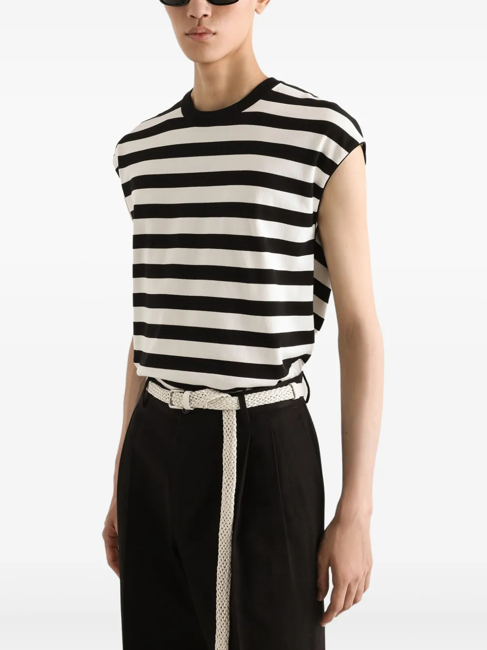 Dolce & Gabbana Gestreepte spencer Zwart
