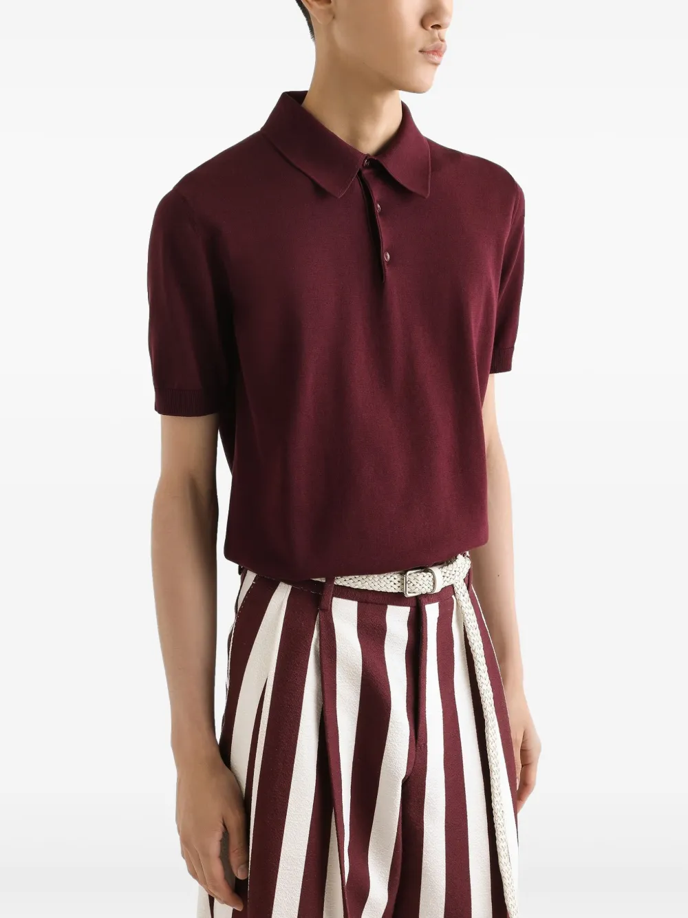 Dolce & Gabbana Poloshirt met korte mouwen Rood