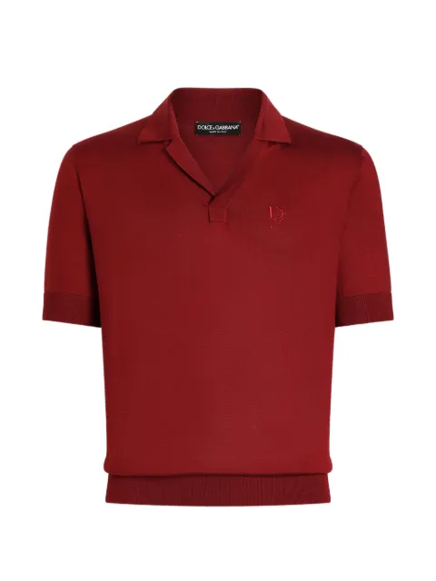Dolce & Gabbana polo con logo bordado