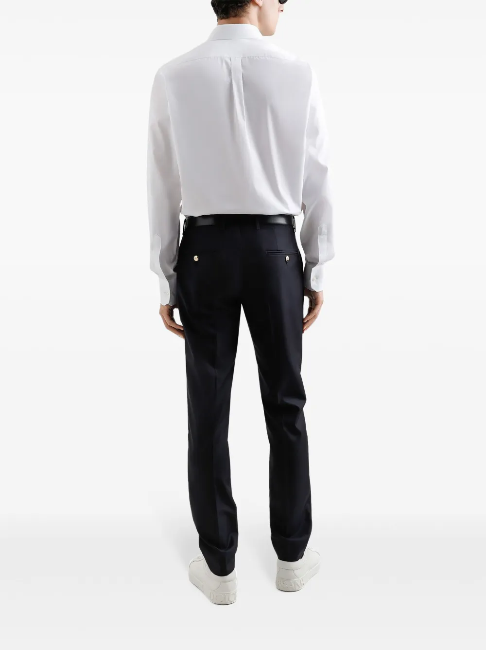 Dolce & Gabbana Broek met geborduurd logo Blauw