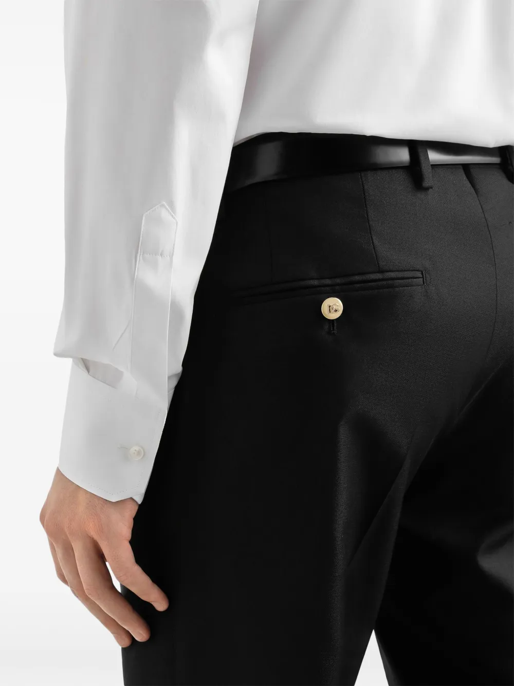 Dolce & Gabbana Broek met geborduurd logo Blauw