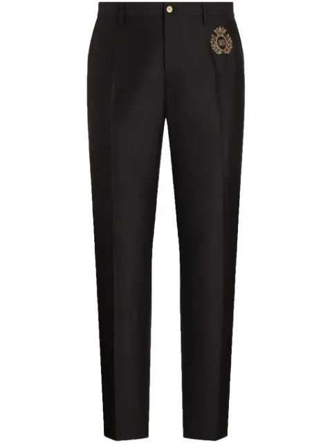 Dolce & Gabbana pantalones con logo bordado