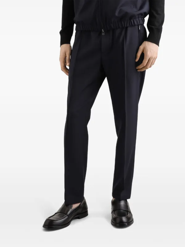 【DOLCE&GABBANA】プリーツ ギャバジン パンツ Dolce & Gabbana プリーツディテール パンツ | ブルー | FARFETCH JP