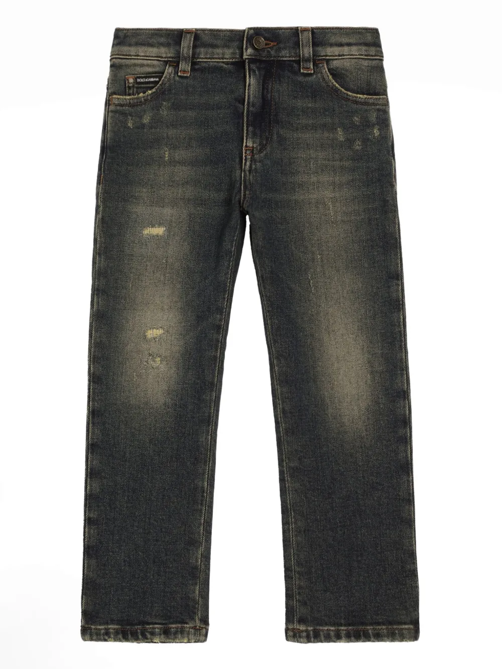 Dolce & Gabbana Kids Jeans dritti - Blu