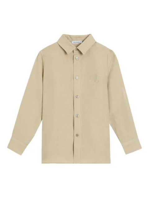 Dolce & Gabbana Kids logo-embroidered shirt
