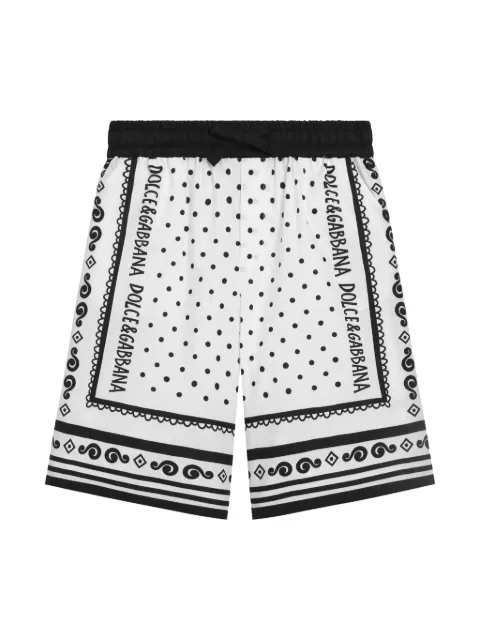 Dolce & Gabbana Kids bandana-print shorts
