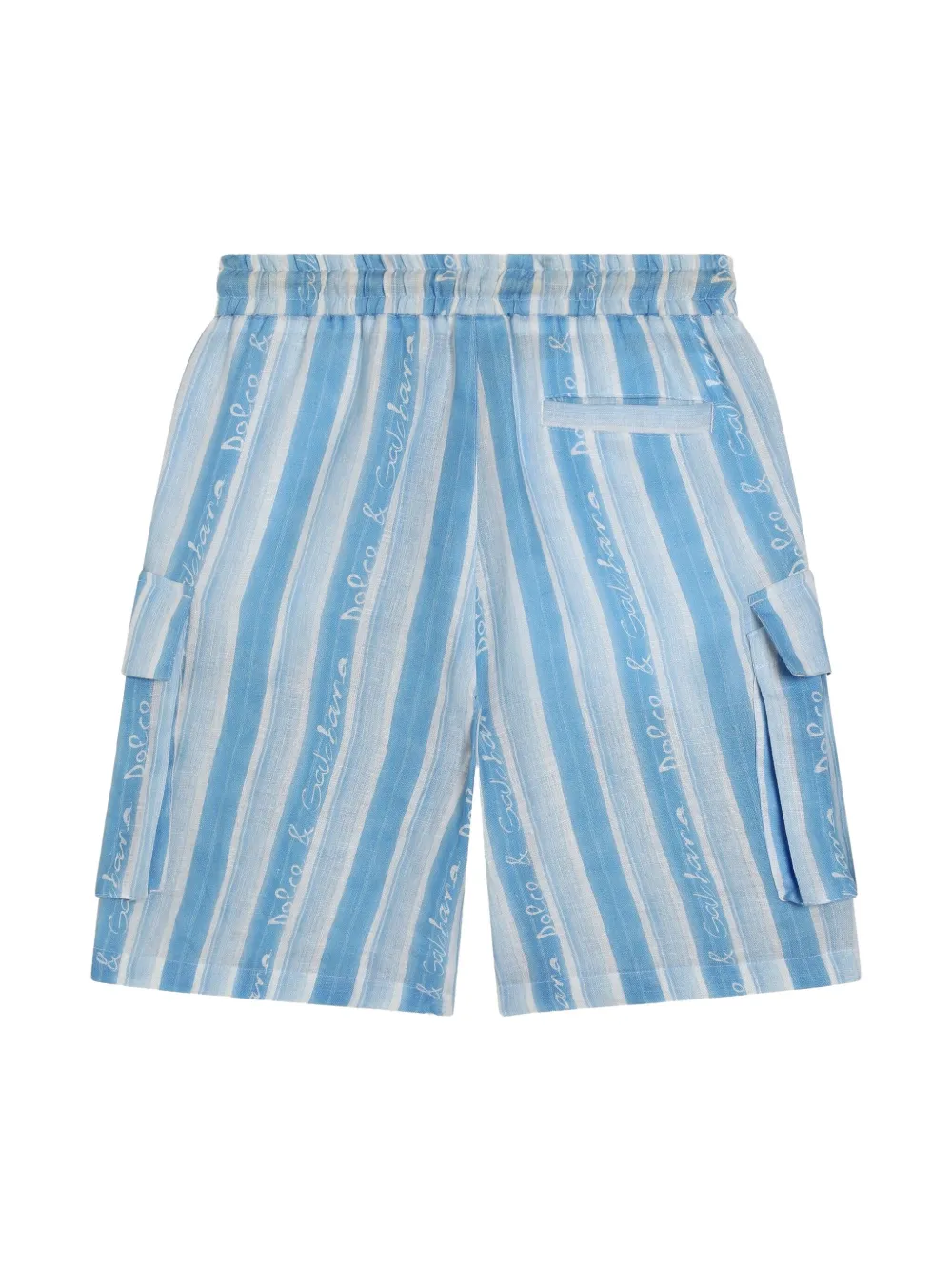 Dolce & Gabbana Kids Gestreepte shorts - Blauw