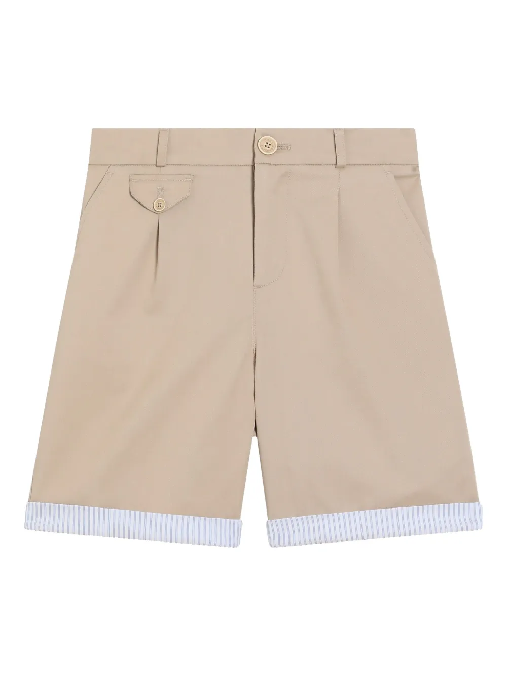 Dolce & Gabbana Kids Shorts met geborduurd logo Beige