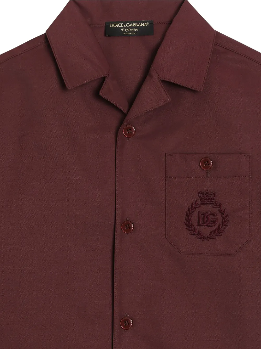 Dolce & Gabbana Kids Shirt met geborduurd logo Rood