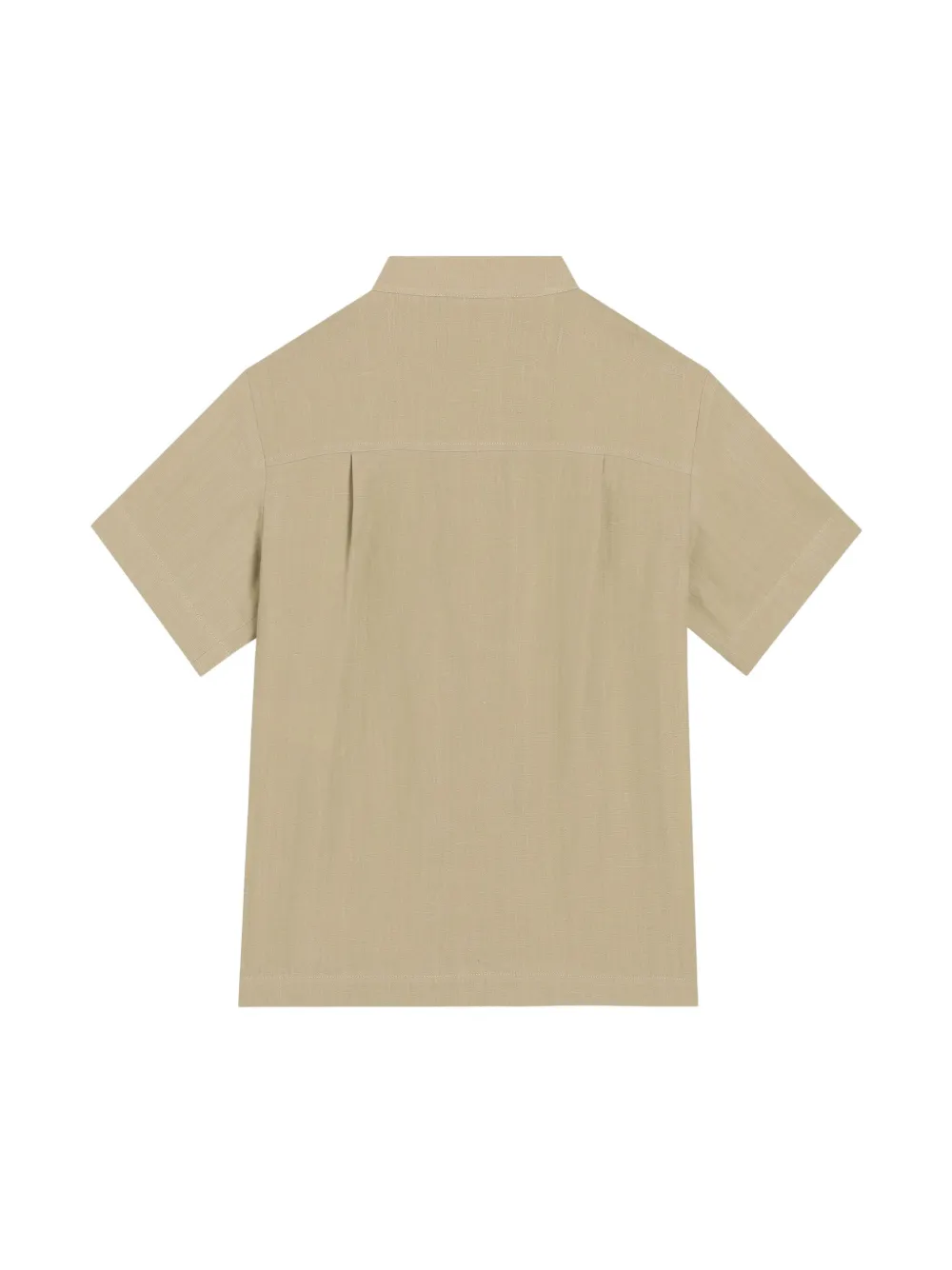 Dolce & Gabbana Kids crest logo-embroidered shirt - Beige