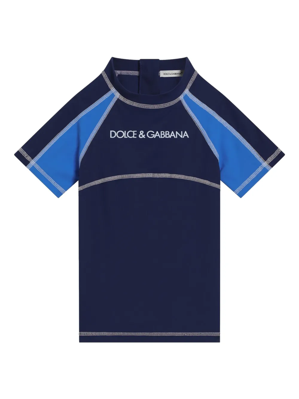 Dolce & Gabbana Kids Badpak met logo Blauw