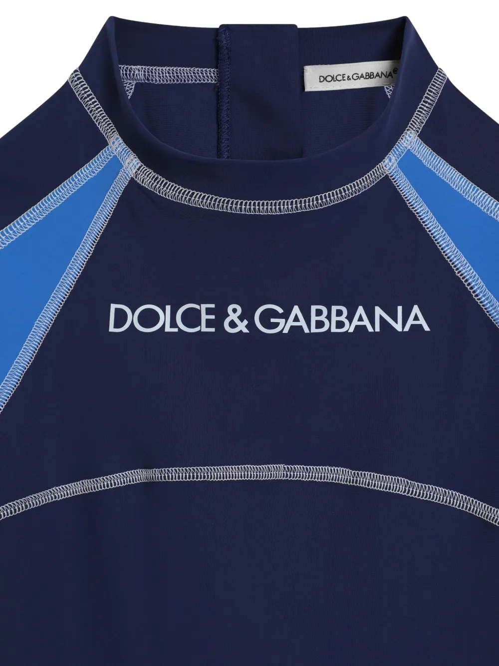 Dolce & Gabbana Kids Badpak met logo Blauw