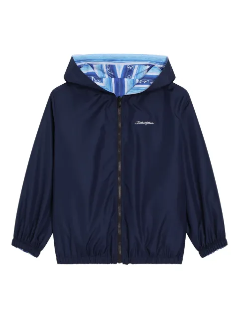 Dolce & Gabbana Kids logo-embroidered jacket