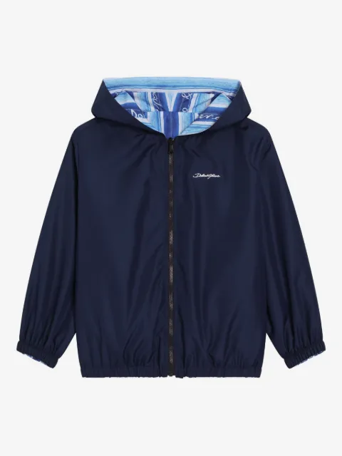 Dolce & Gabbana Kids logo-embroidered jacket