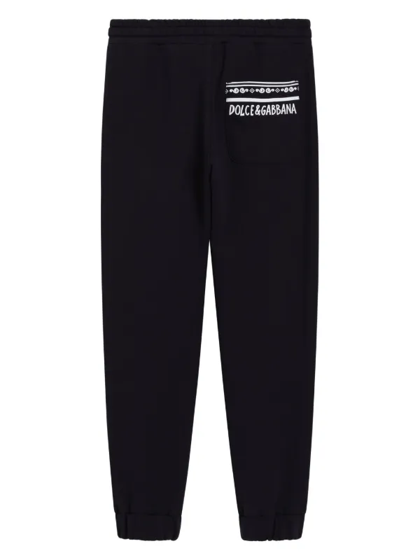 Dolce & Gabbana Kids ロゴプリント パンツ | ブルー | FARFETCH JP