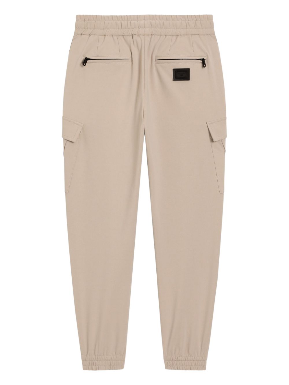 Dolce & Gabbana Kids logo-patch casual trousers - Beige