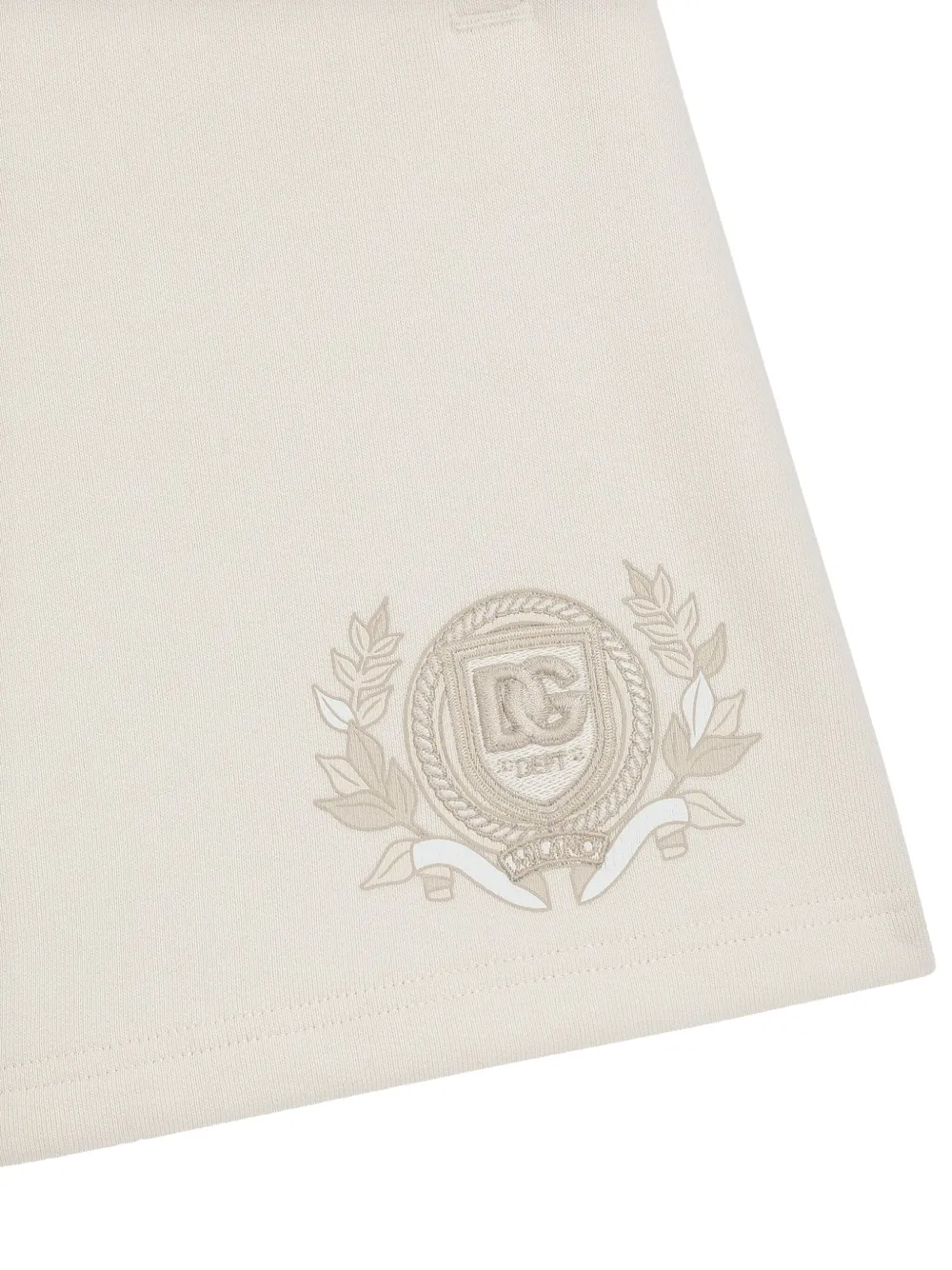 Dolce & Gabbana Kids Shorts met geborduurd logo Beige