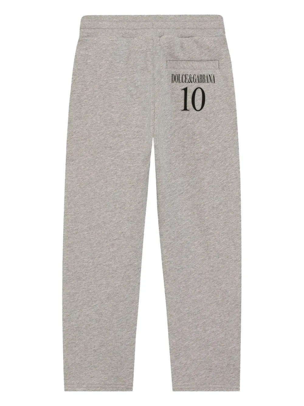 Dolce & Gabbana Kids logo-appliqué track pants - Grijs