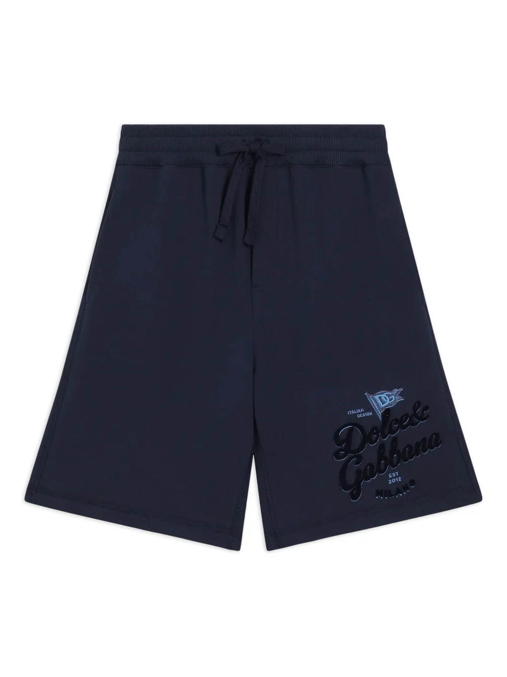 Dolce & Gabbana Kids Katoenen shorts Blauw