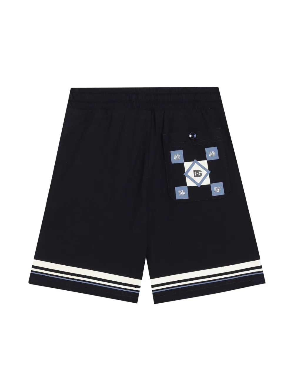 Dolce & Gabbana Kids Gestreepte shorts - Blauw