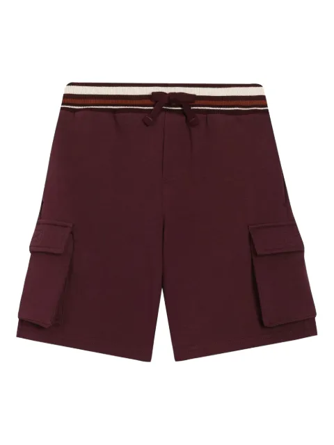 Dolce & Gabbana Kids شورت كارغو مزين بخطوط