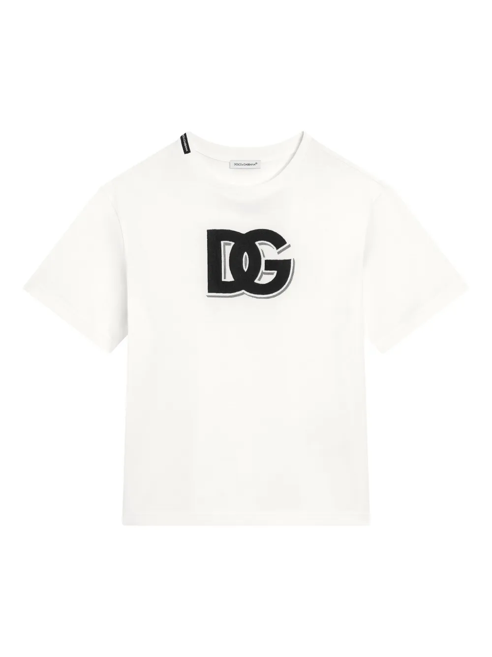 Dolce & Gabbana Kids T-shirt met logoprint Wit