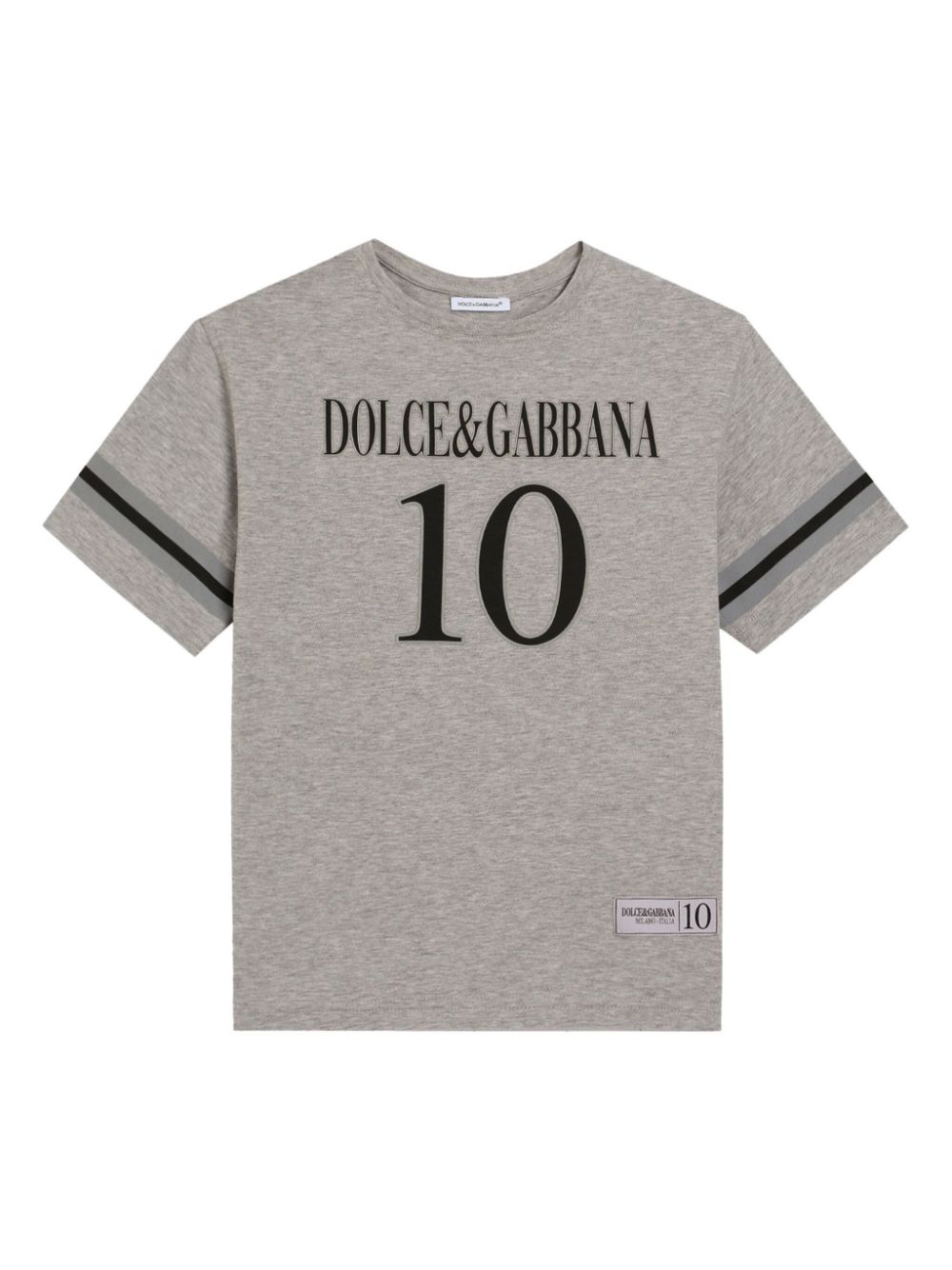 Dolce & Gabbana Kids T-shirt met print Grijs