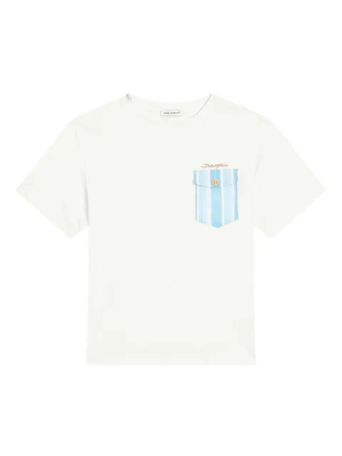 Dolce & Gabbana Kids playera con bordado
