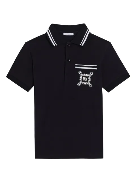 Dolce & Gabbana Kids printed polo shirt