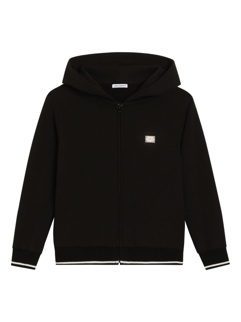 Dolce & Gabbana Kids Hoodie met logoprint Zwart