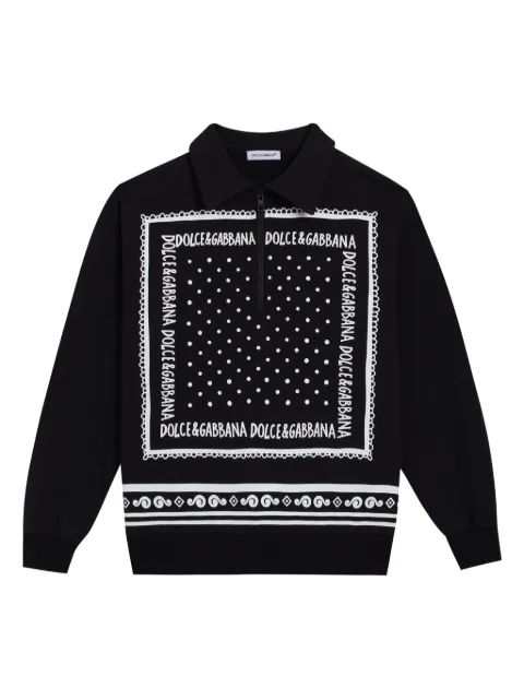 Dolce & Gabbana Kids bandana-print sweatshirt