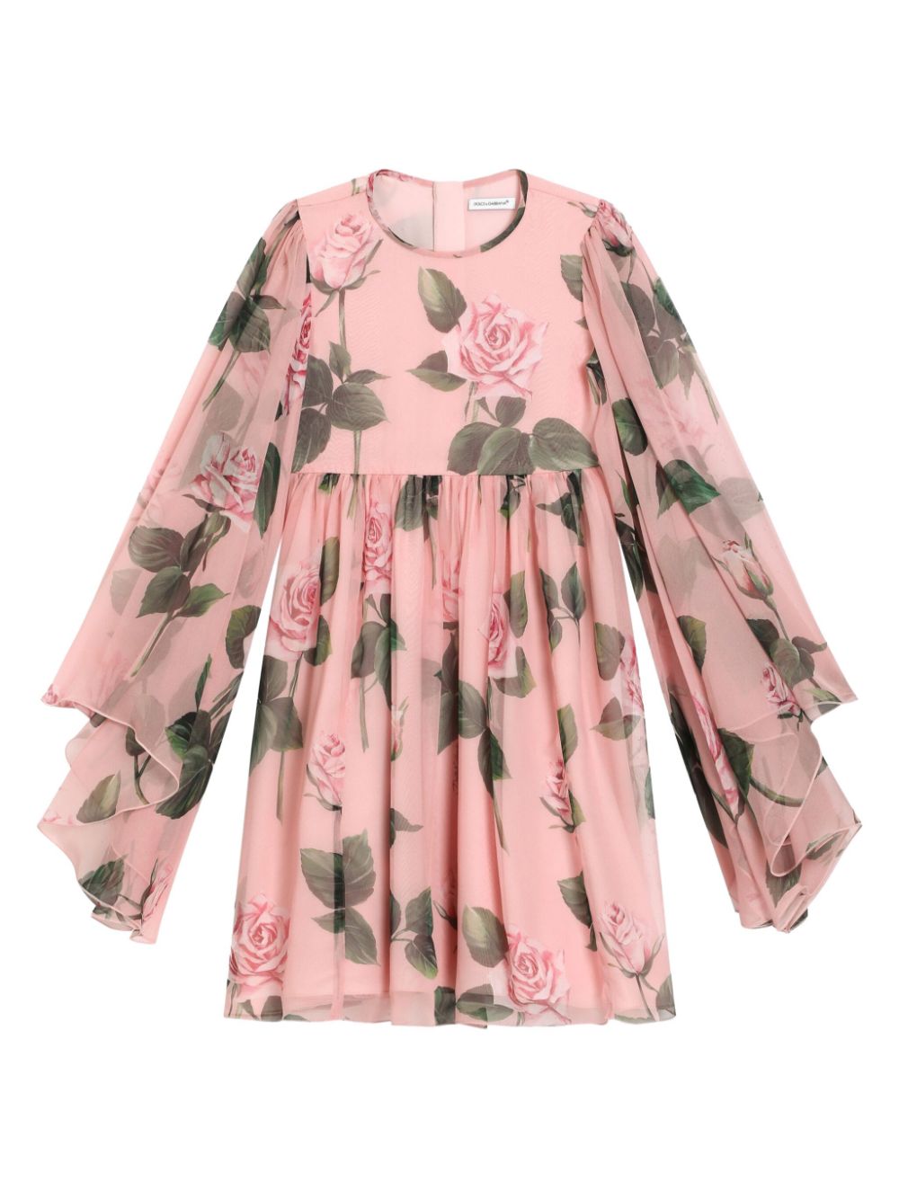 Dolce & Gabbana Kids Jurk met rozenprint