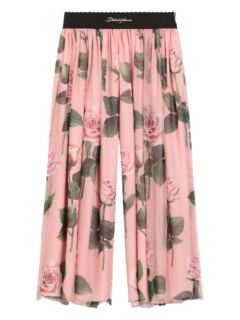 Dolce & Gabbana Kids floral-print trousers