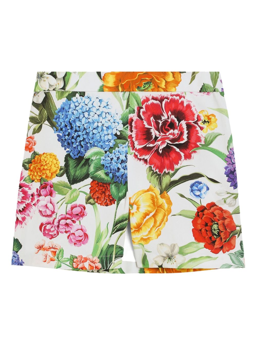 Dolce & Gabbana Kids Rok met bloemenprint - Wit