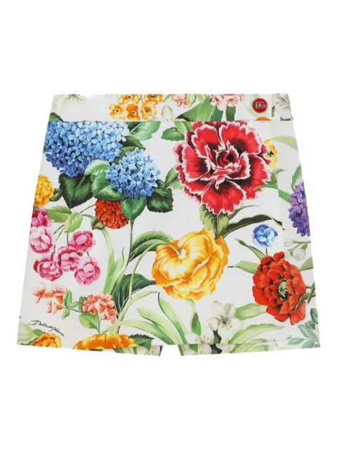 Dolce & Gabbana Kids falda con estampado floral